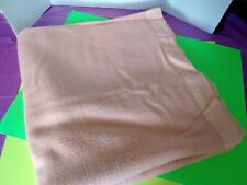 Blanket Vintage Stevens Utica Peach Waffle Weave Acrylic 84x90 made in USA picture