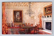 Warwick England, Warwick Castle, Great Dining Room, Vintage Souvenir Postcard picture