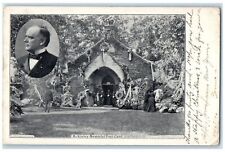 1906 President McKinley Memorial Hall Portrait View Jumonville PA Postcard picture