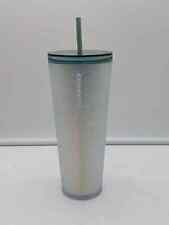 NEW NWT 2021 Starbucks Matte Iridescent Mermaid Tail Cold Cup Venti Tumbler 24oz picture
