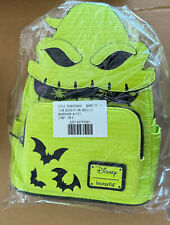 Disney Parks Loungefly NBC Oogie Boogie Mini Backpack Green Glow In The Dark NEW picture