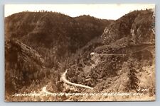 c1947 RPPC Switchback Hwy 89 Oak Creek Canyon Arizona VTG Postcard 1521 picture