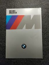 1986 BMW M3 E30 M5 E28 M635CSi E24 RARE Original German Sales Brochure picture