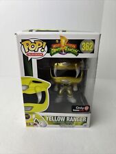 Funko Pop Power Rangers #362 Yellow Ranger Gold Gamestop Exclusive W/Protector picture