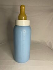 Large Vintage Plastic Baby Bottle Bank Blue Blow Mold 22 inch picture