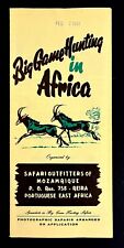 1961 East Africa Big Game Hunting Mozambique Safari Outfitters Vintage Brochure picture