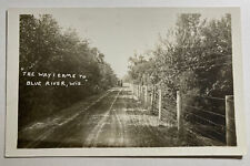 The Way I Came to Blue River Wisconsin RPPC AZO picture