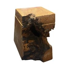 Michael Elkan Burl Wood Live Edge Collectible Trinket Box Wood Art picture