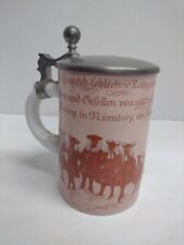 1960s Commemorative Beer Stein With Pewter Lid picture