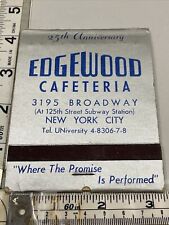 Giant  Feature Matchbook Edgewood Cafeteria New York City  gmg  Unstruck cover picture