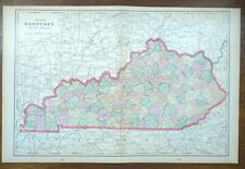 Vintage 1902 KENTUCKY Map 22