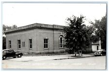 1951 Post Office Building Cars Falls City Nebraska NE RPPC Photo Posted Postcard picture