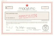Macy's Inc. - 2007 dated Specimen Stock Certificate - Previously Federated Depar picture