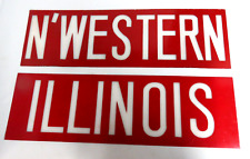 Vintage Chicago Street Signs Plastic - Northwestern and Illinois 25