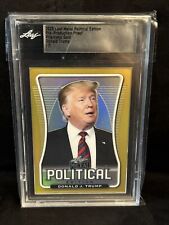 Donald Trump 1/1 Gold Prismatic 2020 Leaf Metal picture
