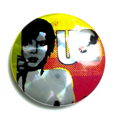 Vintage U2 1980's Prismatic Pinback Button Pin 1