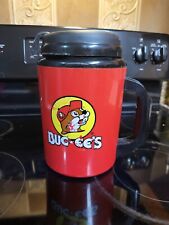 Buc-ee's Thermo-Serv Insulated Wide Travel Mug Red & Black 52 oz Tumbler Cup Lid picture