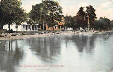 SHAWANO, WI  Wisconsin     SHAWANO LAKE SIDE HOMES-North Beach    1909? Postcard picture