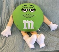 Green M&M Plush 15” Soft Stuffed Animal Doll New M & M Authentic Rare USA Gift picture