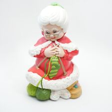 Vintage ATLANTIC MOLD Ceramic Christmas MRS. SANTA CLAUS Figure, 13