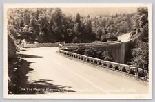 Redding California, Pacific Highway Bridge, Vintage RPPC Real Photo Postcard picture