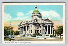 Somerset PA-Pennsylvania, Somerset County Court House, Antique Vintage Postcard picture