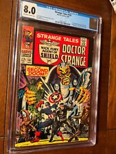 STRANGE TALES #161 10/67 CGC 8.0 OWW FIRST SILVER AGE YELLOW CLAW STERANKO ART picture