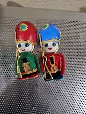 VINTAGE JAPAN TOY SOLDIER MID CENTURY Set Of 2 Churstmas Ornaments  picture
