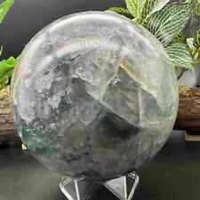 6.98lb Natural Fluorite Quartz Sphere Crystal Energy Ball Reiki Healing Decor  picture