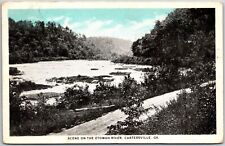 Scene on the Etowah River Cartersville Georgia GA Forest Trails Postcard picture