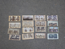 Stereoscope Card Lot of 16 Nature Travel Niagra Falls picture