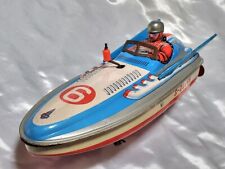 Tin Toys Amphibious Boat 1950s Yonezawa Toys Japan Vintage picture