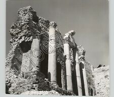 VTG ARCHITECTURE Ruins of Amphitheater @ Sicily Italy 1960s Press Photo  picture