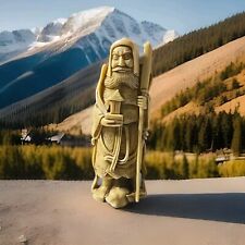 Vintage Carved Resin Asian Nomad Wise Man Nepal Himalayan Indigenous picture