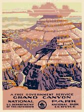 1930s Grand Canyon National Park Vintage Style WPA Travel Poster - 24x32 picture