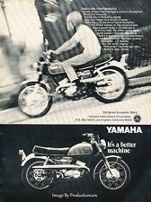 1969 Yamaha DS6-C Scrambler Motorcycle Bike Advertisement Print Art Ad J592 picture