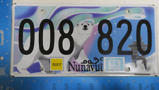 Nunavut License Plate 2016 Passenger Graphic Bear Tag 16 008820 8820 picture