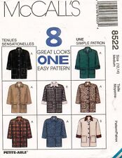 McCall's Misses' Jacket Pattern 8522 Size 12-14 UNCUT picture