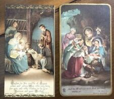 VINTAGE 1913 Lot of 2 Religious/SPIRITUAL CARD PRINT The DIVINE MEETING France picture