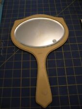 Vintage Tusculor Bakelite or Celluloid Hand Mirror with HTD Monogram picture
