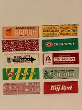 Vintage 1960's 1970's Chewing Gum Candy Paper Wrapper Clark's Adams Wrigley's picture