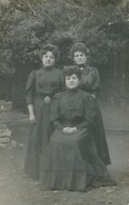 Three Women Real Photo Postcard rppc picture