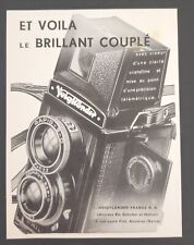 Voigtlander Camera Original Print Magazine Advertisement From 1938 French... picture