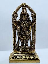 Brass 4.5 inches Lord Balaji / venkateswara  Hindu God Usa Seller Fast Ship picture