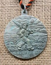 Vintage German Wandertag Hiking Day Medal 15. IVV Kiausen 1988 Necklace picture