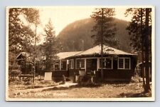 RPPC 1930 YWCA Chalet Round House Byron Harmon Banff Alberta Real Photo Postcard picture