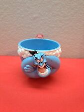 Vintage Aladdin Genie Blue Plastic Robin Williams Mug Cup Applause Disney 1990s picture