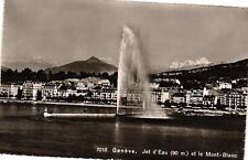 Vintage Postcard- JET D'EAU, LE MONT-BLANC, GENEVE picture