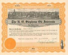 H.O. Stephens Oil Interests - $60.00 - Bond - Oil Stocks and Bonds picture