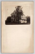 RPPC Norwood MA Beautiful Home With Large Porch Postcard B47 picture